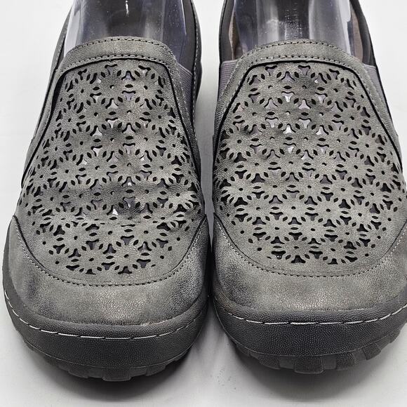 JBU by Jambu Bellflower Loafer Flat Gray Slip-On Comfort Shoe Womens 9M - NEW - Picture 1 of 6